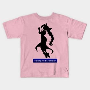 Training for the Remake- Aerith Kids T-Shirt